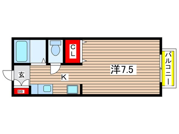 パルティ－ルＳ棟の物件間取画像